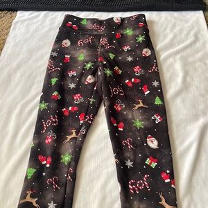 Christmas leggings - sz Medium 7/9